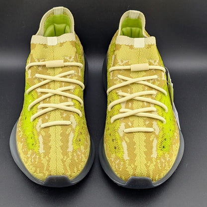 adidas Size 10 Yeezy Boost 380 Hylte Yellow Green Primeknit Men's Sneaker FZ4990 adidas