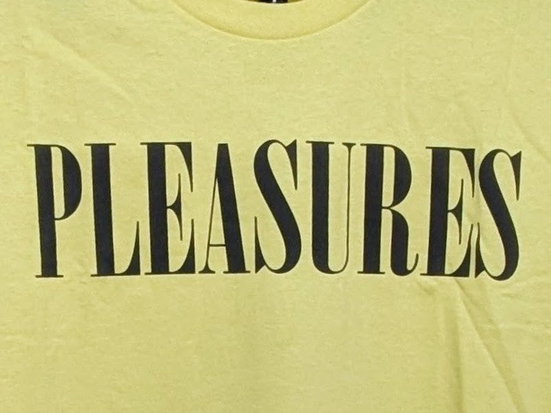 Brand New Pleasures Expand Heavyweight Tshirt, Yellow Size Large Pleasures