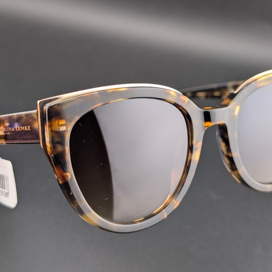 Carolina Lemke Berlin Isla CL9143-2 Oversized Cat Eye Tortoise UV400 Sunglasses Carolina Lemke