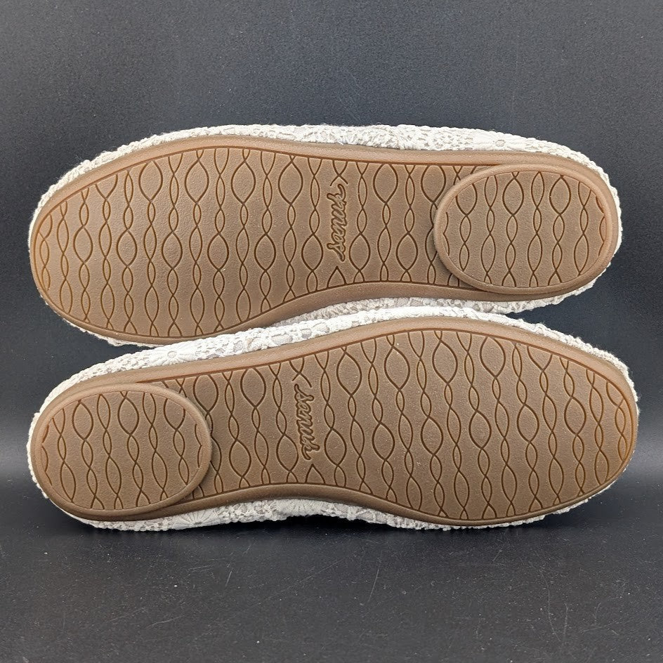 Sanuk Bianca Crochet Lace-Up  Womens White Flat Casuals 1015892-WOTM~MSRP $74.95 Sanuk