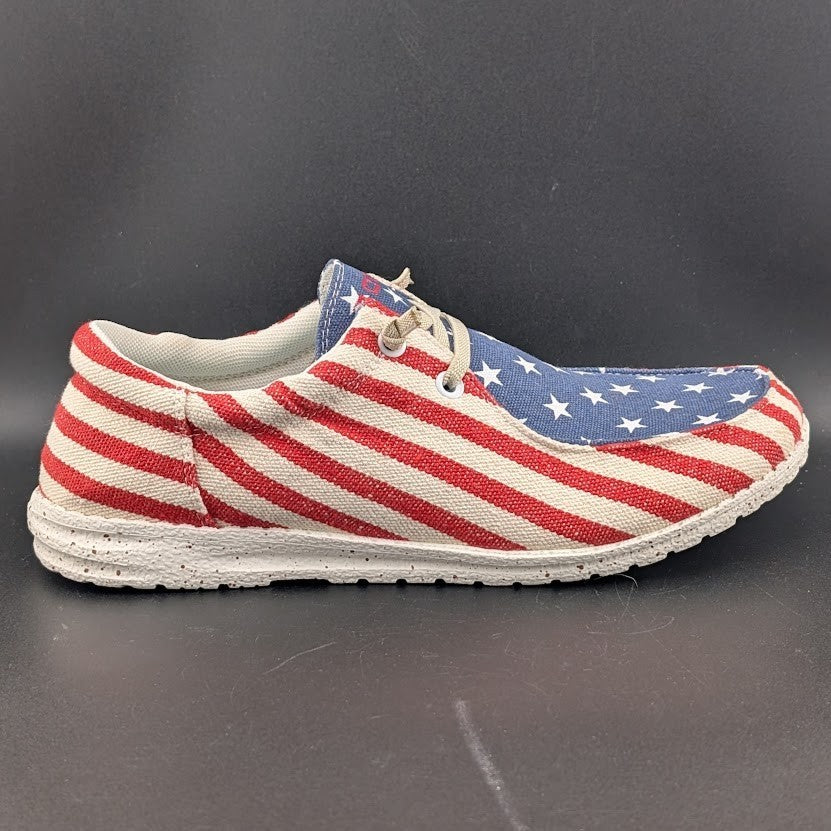 Celebrate USA 250💥 Roper Women's Sz 9 Hang Loose Slip-On Causal Shoes - Moc Toe Roper