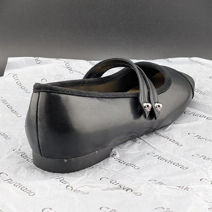 C.Paravano Women's Size 7 (EU 37.5) Mary Jane Ballet Flat Shoes Square Toe Soft C. Paravano