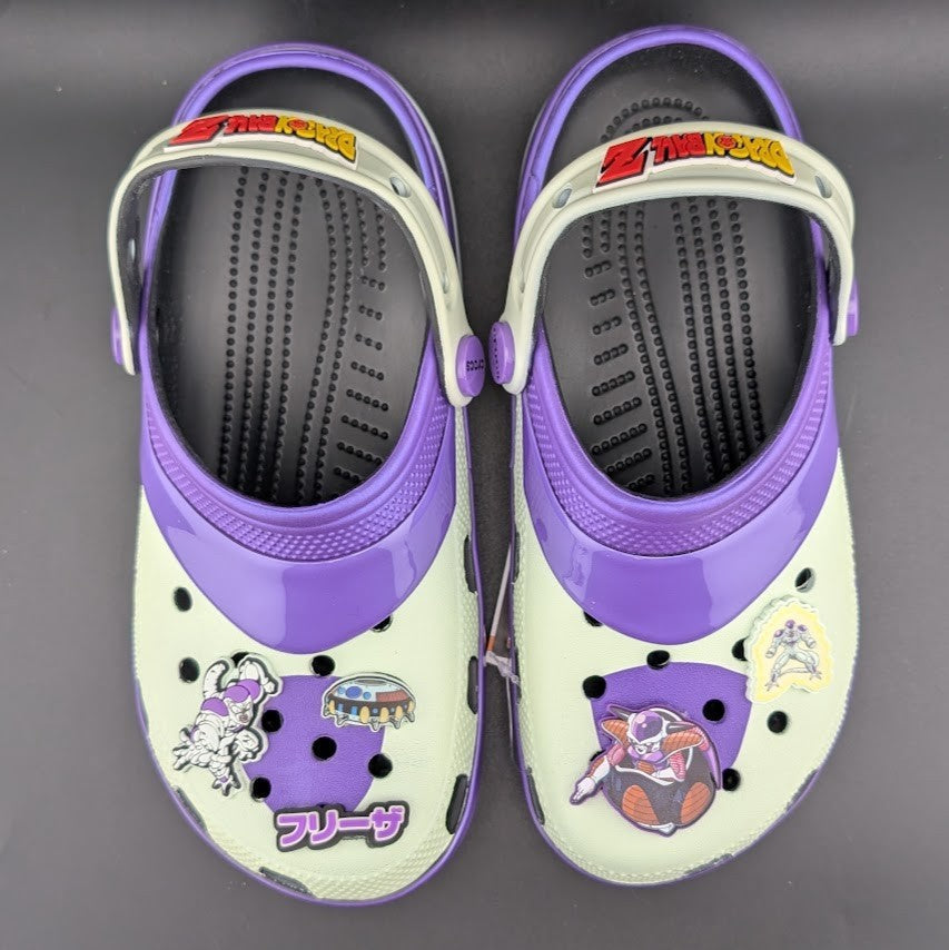 New RARE Kids' Size 6Y / Wm's 7.5 ~ Dragon Ball Z Frieza Classic Crocs Purple Crocs