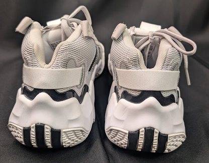 adidas Womens Size 9.5 Exhibit B Mid BB Candace Parker Shoes Gray Black White adidas