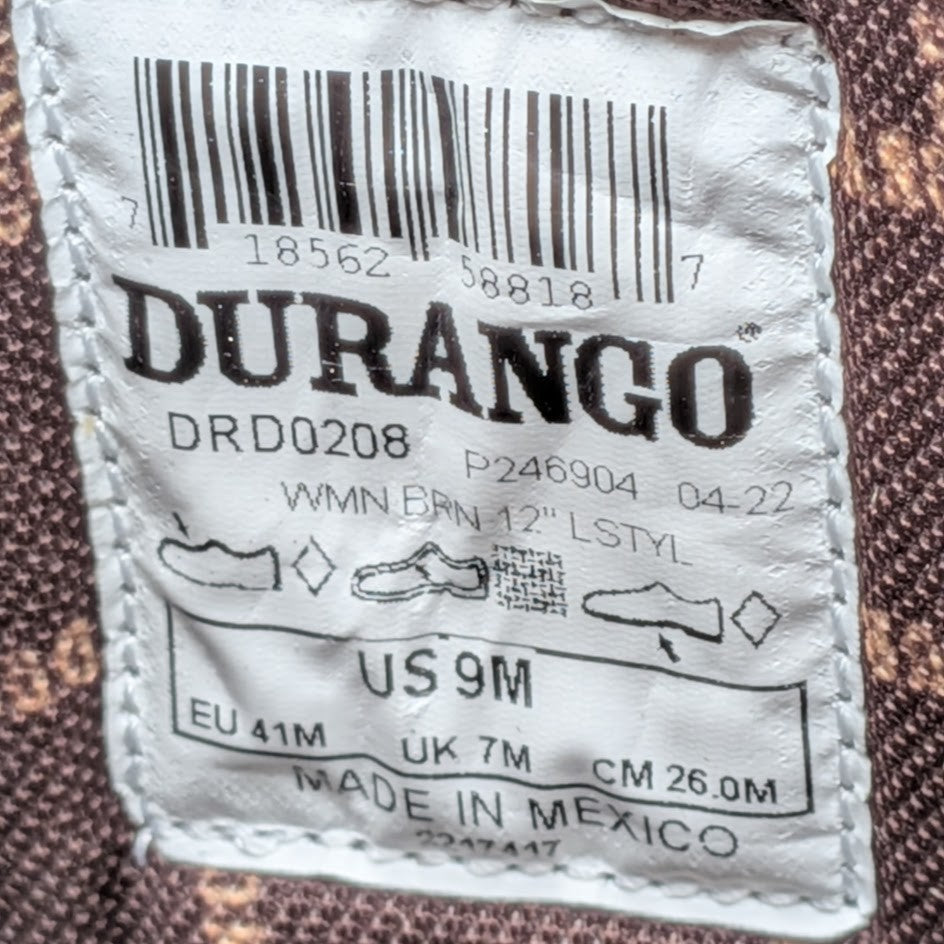 Crush™ by Durango® Women's Size 9 Western Boot with Accessory Belt Durango