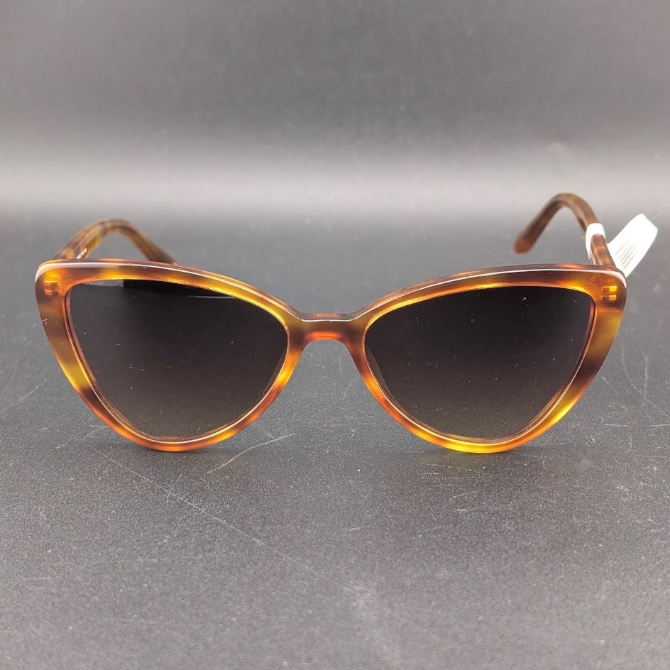 Carolina Lemke CL9051-02 Women's Cat Eye Tortoise Yellow Brn Tinted UV400 145mm Carolina Lemke