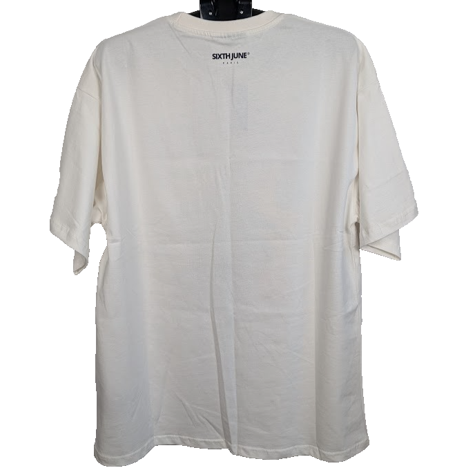 Sixth June Paris T-Shirt~White Cotton~Size XL~Heaven Calls NWT in Mfg Packaging Sixth June