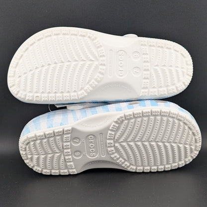 Crocs Classic Clogs Unisex m7 / w9 Blue White Gingham Shoes TLW235 NWT Crocs