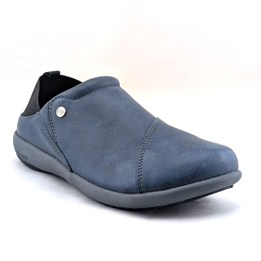 Spenco Brooklyn Womens US 5.5 Navy Orthotic Convertible Slip-On Clogs Shoes Spenco