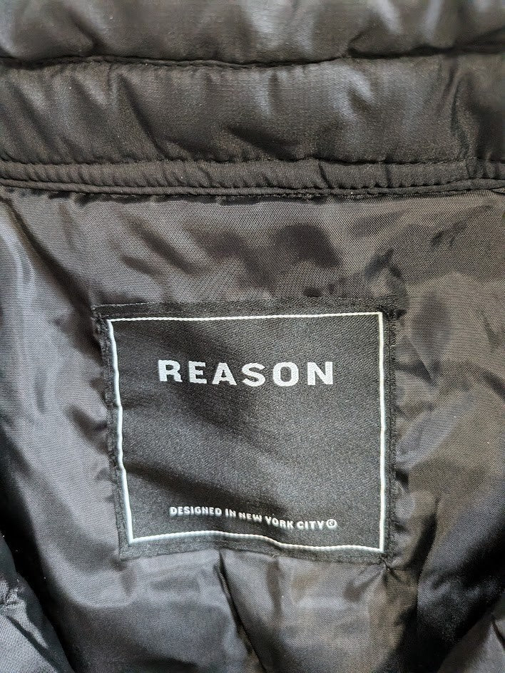 Reason Men's Size Small Jacket Adult Zip Puffer Parka Coat Casual NEW Reason