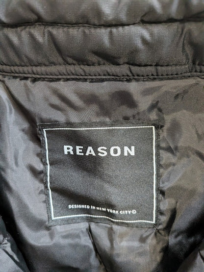Reason Men's Size Small Jacket Adult Zip Puffer Parka Coat Casual NEW Reason