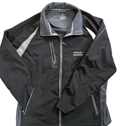 Elevate 2XL Men’s Black Workwear Jacket Softshell Fleece Lined Utility Coat Elevate