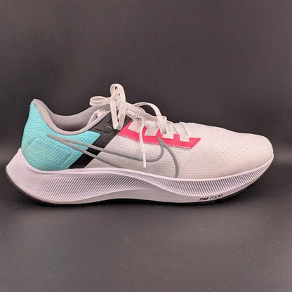 Nike Air Zoom Pegasus 38~Mens Size 13~White Wolf Grey Hyper Pink~Customer Return Nike