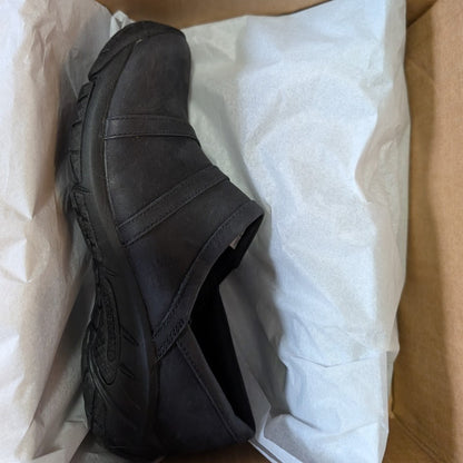 Merrell Encore Nova Black Leather Clogs Women’s 7.5  Slip-On Comfort Shoes Merrell