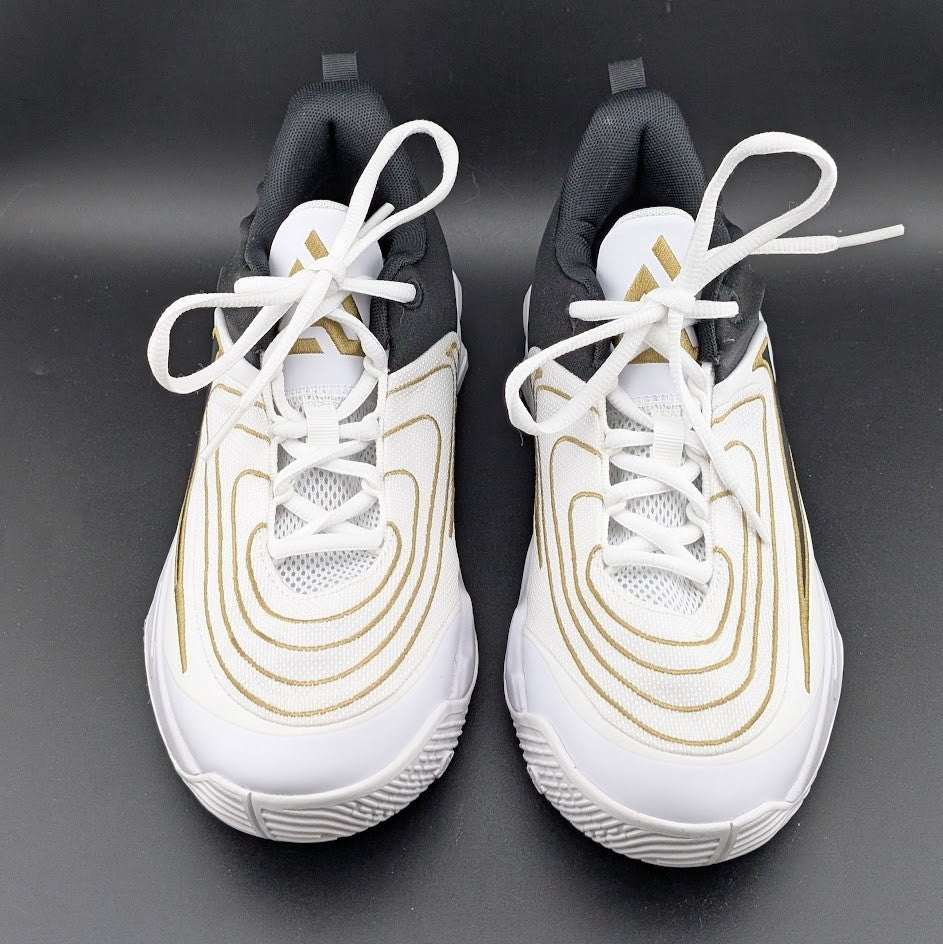 Nike Kids 7/Wos 8.5 Giannis Immortality Basketball Shoes White Gold FZ6734-100 Nike
