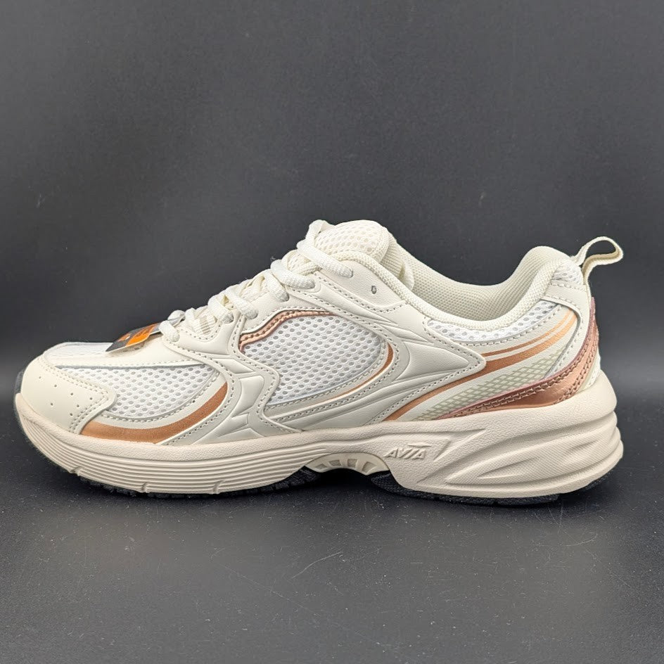 Avia Sizes 8 & 8.5 ~ AV 5000 Rose Gold Women's Performance Leather Sneakers NWT Avia