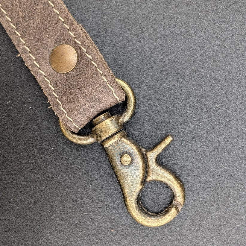 OHLAY By American Darling Cowhide and Cotton Crossbody Bag w/ Leather Trim 12x10 American Darling