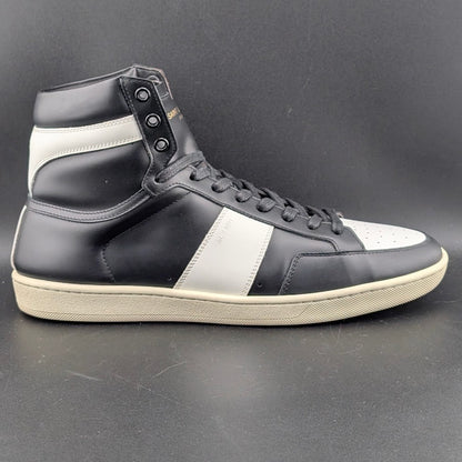 Saint Laurent SL10H High Top Sneaker Black Leather 418026 Sz EU41/Men 8/Wos 9.5 Saint Laurent