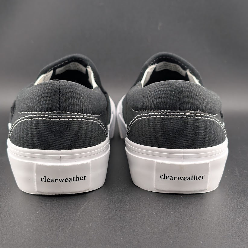 Clearweather Dodds Luxury Black Canvas & Suede Shoes Unisex (MSRP $180) NIB Clearweather