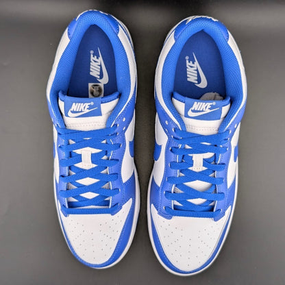 Nike Men's Size 11 ~ Dunk Low White Hyper Royal HF5441-112 New In Box Nike