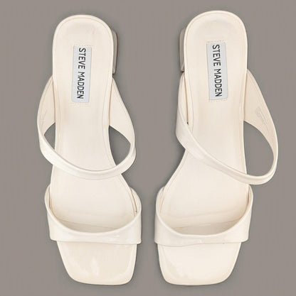 Steve Madden Size 9.5 Astra Sandals Womens 8.5M Square Toe Medium Heel Sandal Steve Madden