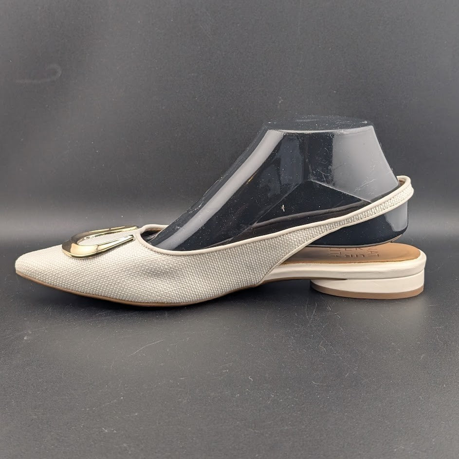 Naturalizer Women's Bixby 2 Pointed-Toe Slingback Warm White Naturalizer