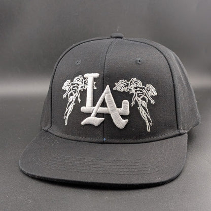 City Of Angels Black Snap Back Embroidered Baseball Cap LA NEW and Unworn Unbranded