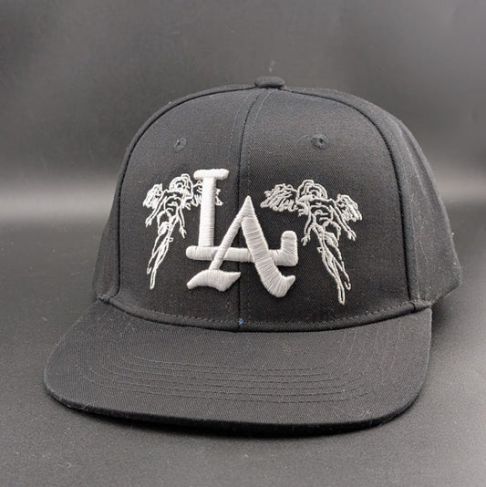 City Of Angels Black Snap Back Embroidered Baseball Cap LA NEW and Unworn Unbranded