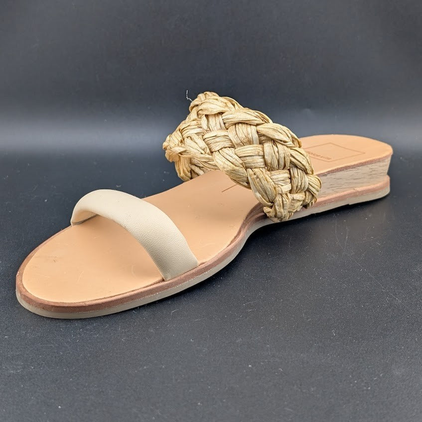 NEW DOLCE VITA Women's Size 9 Natural Raffia Slide/Sandals Dolce Vita