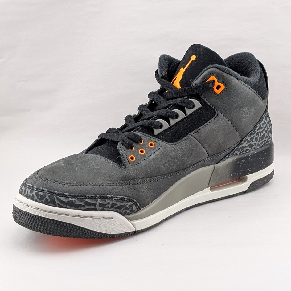 Nike Men's Size 13 Air Jordan 3 Retro Sneakers Fear Pack Grey (2023) CT8532 080 Jordan