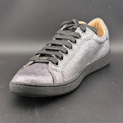 Ugg Sizes 6.5/8.5 Milo Glitter Gunmetal Lace Up Tennis Sneaker 1100213*FREE SHIP UGG