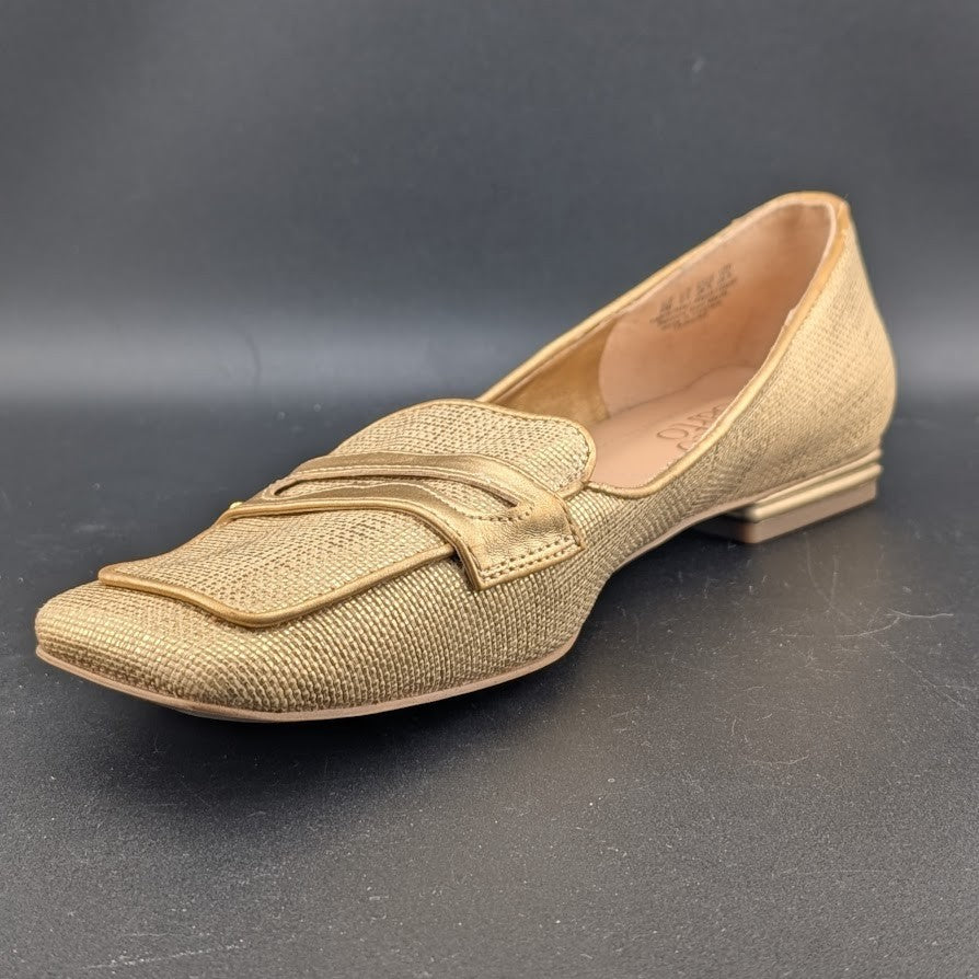 Franco Sarto Size 8 Tesica Metallic Penny Loafer w/ Square Toe Franco Sarto