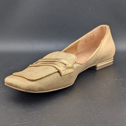 Franco Sarto Size 8 Tesica Metallic Penny Loafer w/ Square Toe Franco Sarto