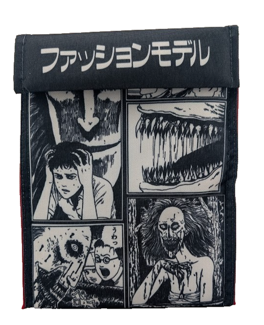 Junji Ito Fashion Model Collage Reusable Roll Top Lunch Bag - New In Pack - 8x11 Unbranded