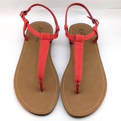 Wild Pair - Krisley Women's Lipstick Red Thong With Clasp Sandal Size 10 Wild Pair (Macy's)