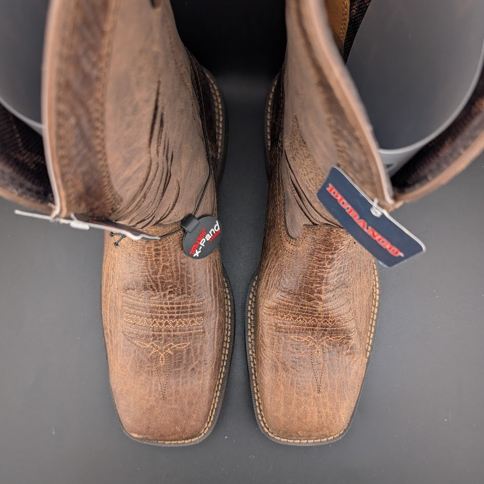Rebel™ By Durango® Size 10W Brown Distressed Flag Embroidery Boots DDB0314 $185 Durango