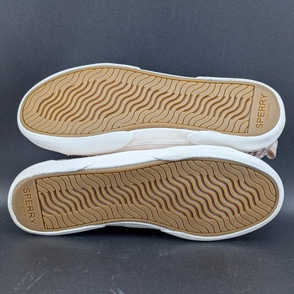 Sperry Pier Wave LT ~ Women's Size 7 ~ Memory Foam Sneakers Metallic Animal Rose SPERRY