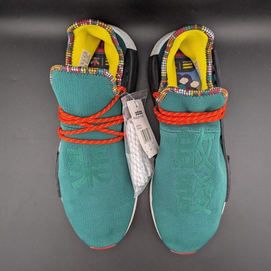 RARE** adidas x Pharrell Williams Solar HU NMD Green ~ EE7584 ~ Men's US 10.5 adidas