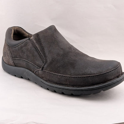 Born Nigel Mens Size 9.5 Dark Brown Leather Slip On Casual Loafer Shoes H48222 Born