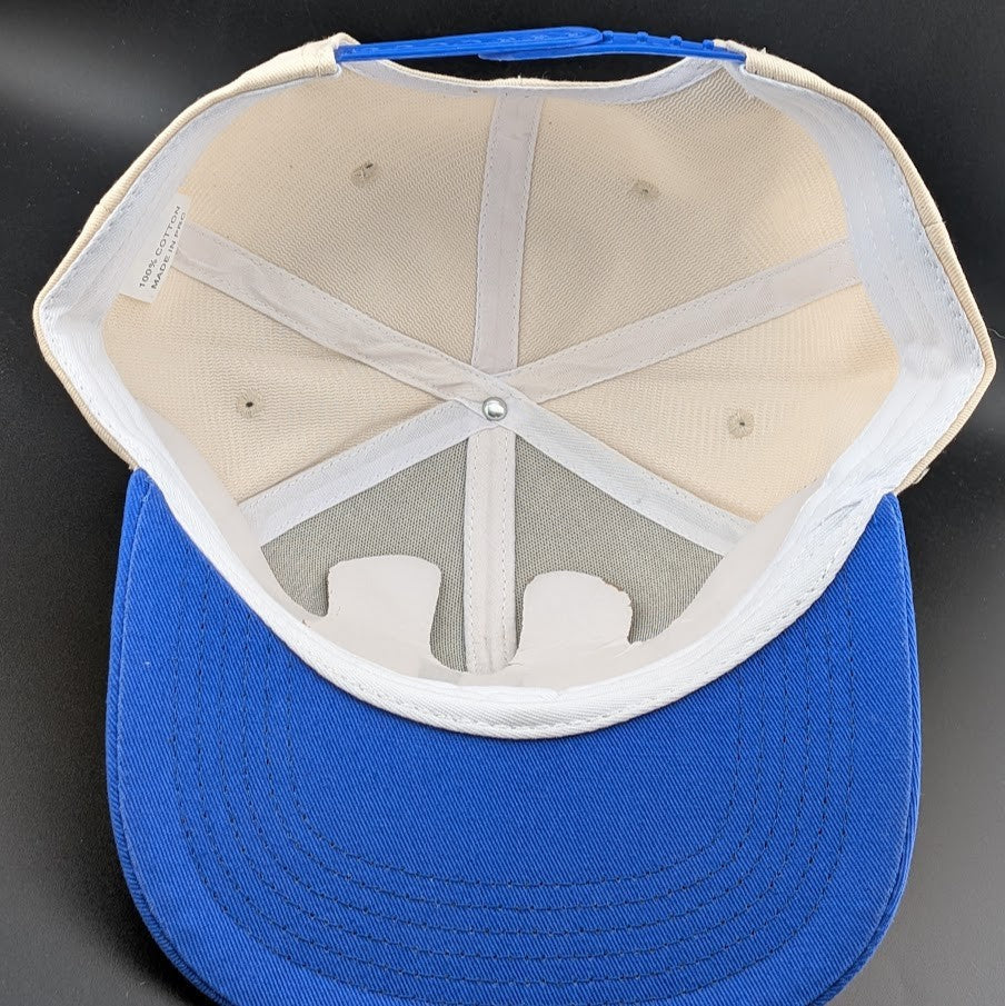 City Of Angels Blue/Cream Snap Back Embroidered Baseball Cap LA NEW and Unworn Unbranded