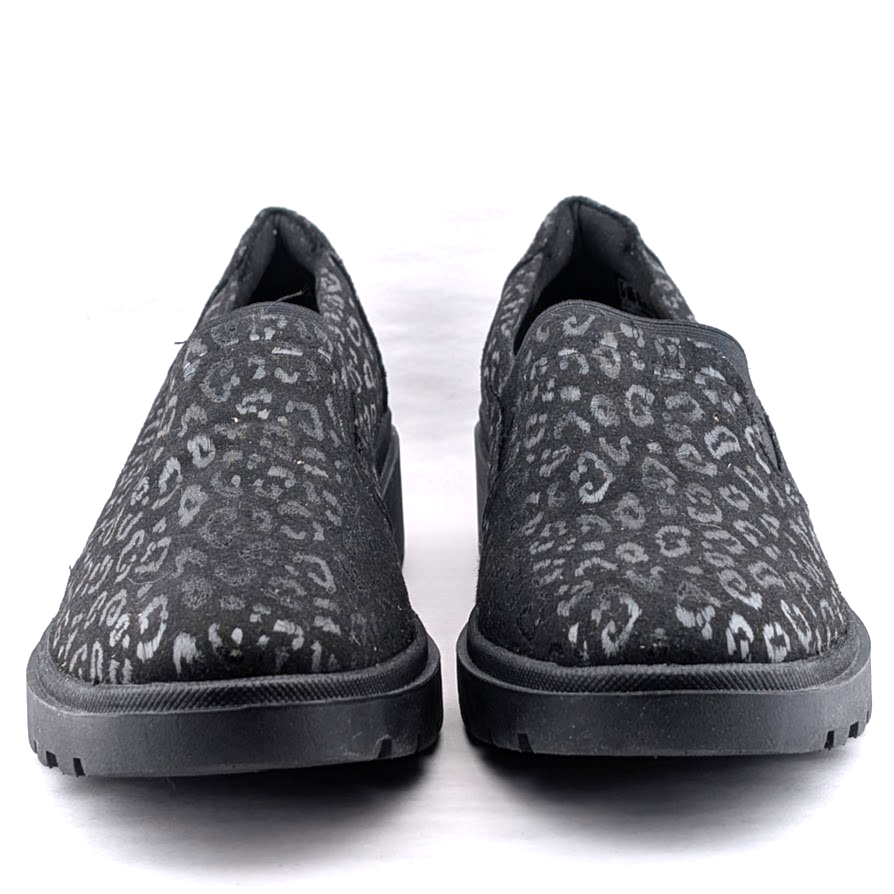 Clarks Women's Size 10 Calla Rae Black Leopard Print Loafer Flats Clarks