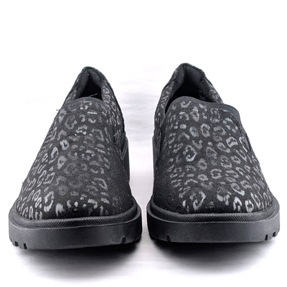 Clarks Women's Size 10 Calla Rae Black Leopard Print Loafer Flats Clarks