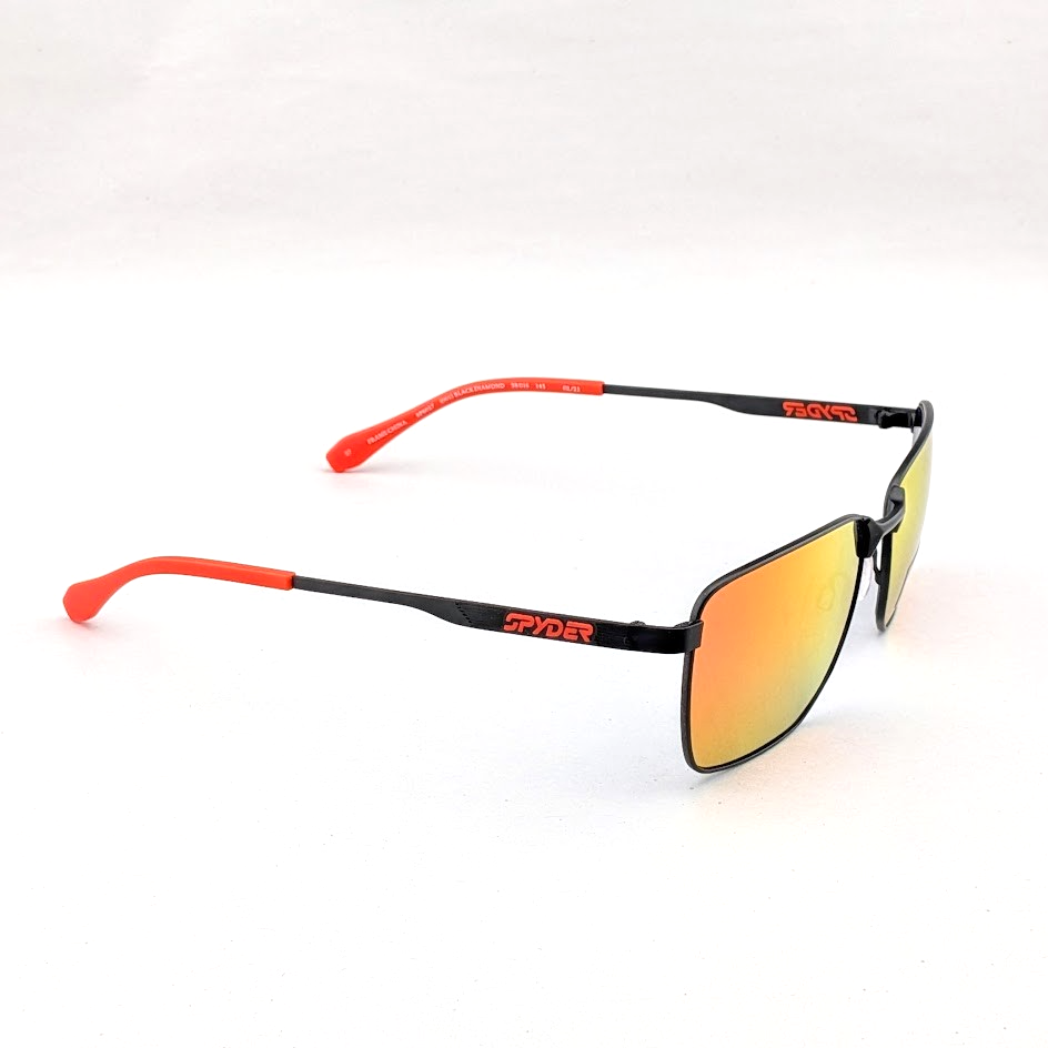 Spyder Men's Sunglasses Graphite Metal Grey Lens Full Rim Oval Frame SP6027 001 Spyder