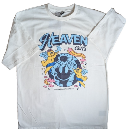 Sixth June Paris T-Shirt~White Cotton~Size XL~Heaven Calls NWT in Mfg Packaging Sixth June