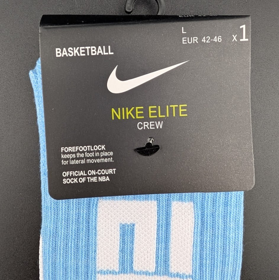 Nike Elite Quick NBA & Elite Crew Socks~Athletic Stars Tri-Color 2 Pairs Sz Lrg Nike
