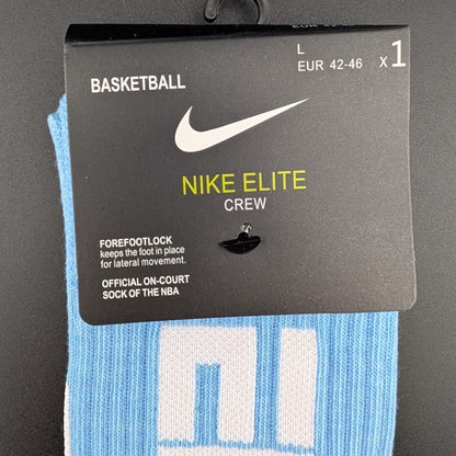 Nike Elite Quick NBA & Elite Crew Socks~Athletic Stars Tri-Color 2 Pairs Sz Lrg Nike