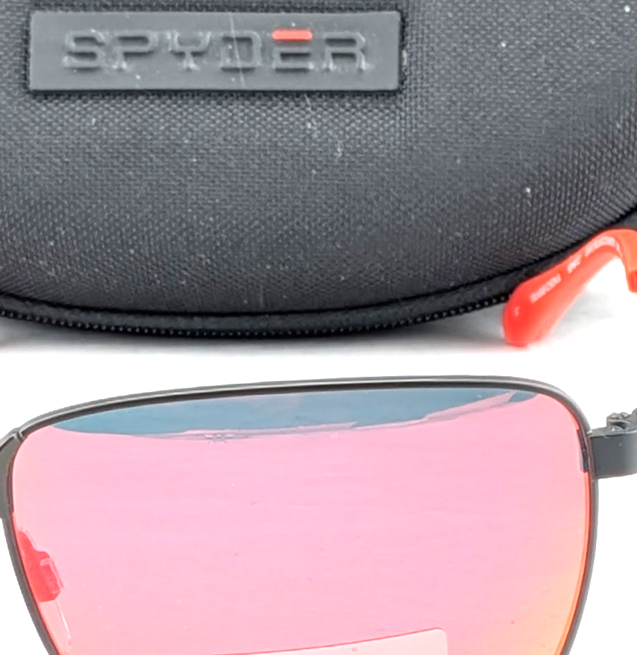 Spyder Men's Sunglasses Graphite Metal Grey Lens Full Rim Oval Frame SP6027 001 Spyder