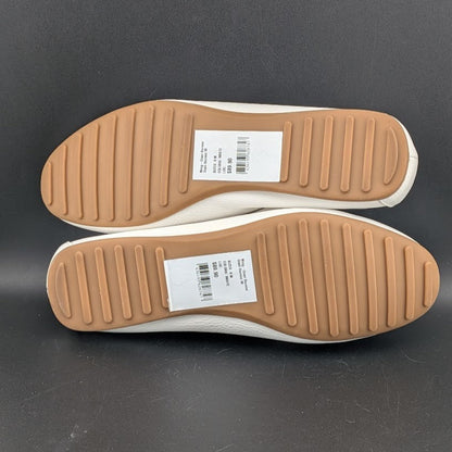 Giani Bernini Womens Size 8M Dailyn Tumbled White Leather Loafers w/ Memory Foam Giani Bernini