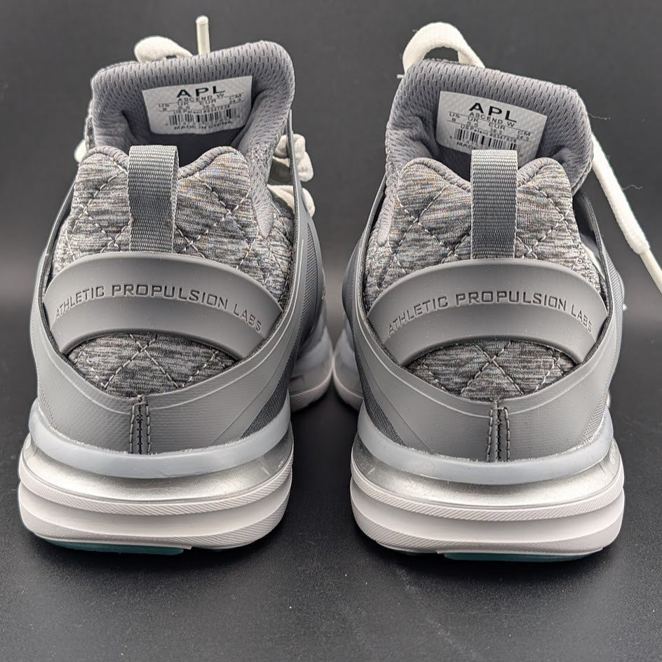 US Women’s 9 - APL Ascend~Cosmic Grey/Metallic Silver Running Shoe NIB MRP $225 APL
