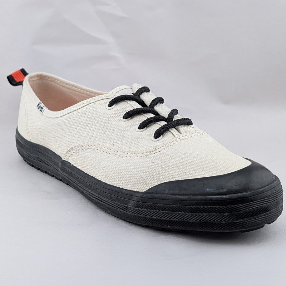 Keds Womens Size 9 White Champion Toe Cap Splash Canvas Lace-Up Sneakers Keds
